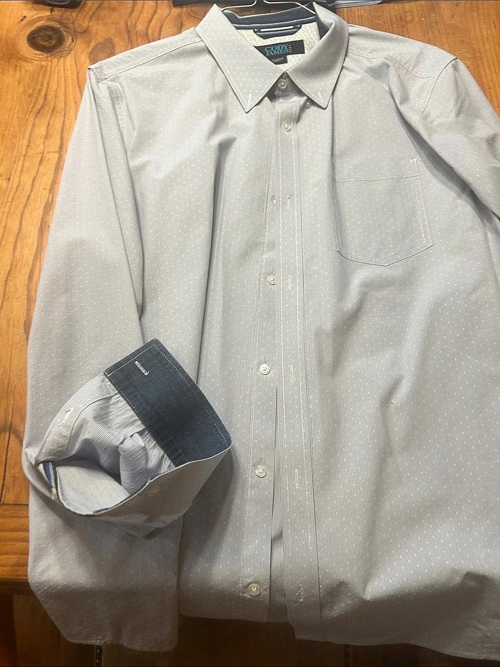 Cody James Men's Dotted Button-Down Gray XL Like New